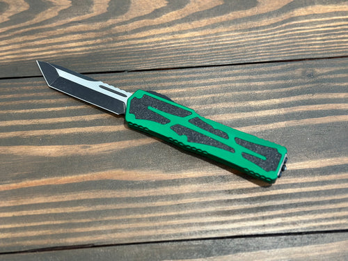Heretic Knives Colossus Tanto Two Tone Battle Black Green