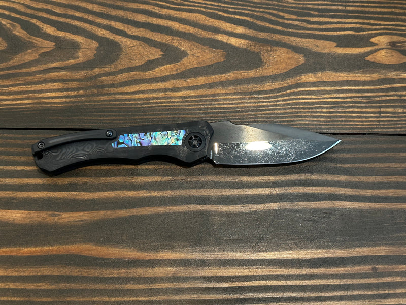Load image into Gallery viewer, Heretic Knives Custom Auto Wraith with Abalone Inlay
