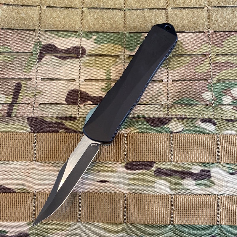 Load image into Gallery viewer, Heretic Knives Manticore E Jade G10 OTF 3&quot; Black Bowie
