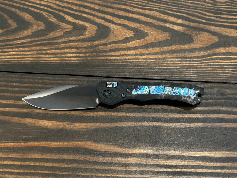 Load image into Gallery viewer, Heretic Knives Custom Auto Wraith with Abalone Inlay

